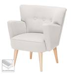Fauteuil Bumberry geweven stof - Wit