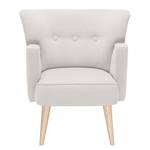 Fauteuil Bumberry geweven stof - Wit
