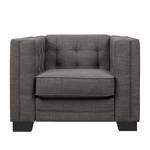 Fauteuil Burford geweven stof - grijs