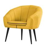 Fauteuil Buttlar Tissu - Jaune maïs