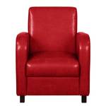 Fauteuil Cadeby Cuir synthétique - Rouge