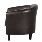 Fauteuil Caledon kunstleer - Donkerbruin