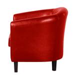 Fauteuil Caledon Cuir synthétique - Rouge