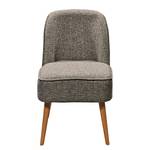 Fauteuil Capain geweven stof - Bruin/grijs