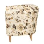 Fauteuil Casales I Tissu - Motif floral - Beige / Marron