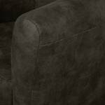 Fauteuil Casales Aspect cuir antique - Anthracite