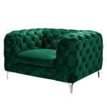 Fauteuil Leominster II Velours - Vert foncé - Vert foncé