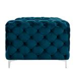 Fauteuil Leominster II fluweel - Marineblauw