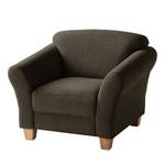 Fauteuil Cebu geweven stof - Espressokleurig