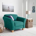 Fauteuil Cebu Tissu - Bleu pétrole