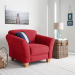 Fauteuil Cebu geweven stof - Rood