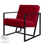 Fauteuil Charm I microvezel Kersenrood