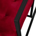 Fauteuil Charm I Microfibre - Rouge cerise