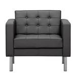 Fauteuil Chelsea Cuir véritable Cuir véritable Gad : Anthracite - Cylindre