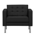 Fauteuil Chelsea Cuir véritable Cuir véritable Gad : Noir - Cylindre