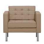 Fauteuil Chelsea echt leer Echt leer Gad: Taupe - Cilinder