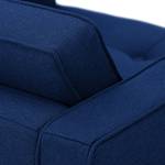 Fauteuil Chelsea geweven stof Stof Ramira: Blauw - Beugelpoten