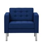 Fauteuil Chelsea geweven stof Stof Ramira: Blauw - Cilinder