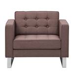 Fauteuil Chelsea Tissu Tissu Milan : Gris-Marron - Luge