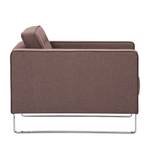 Fauteuil Chelsea Tissu Tissu Milan : Gris-Marron - Luge