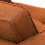 Fauteuil Chelsea geweven stof Geweven stof Milan: Roestbruin - Cilinder