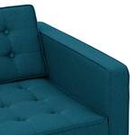 Fauteuil Chelsea geweven stof Stof Ramira: Turquoise - Cilinder