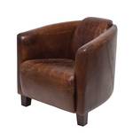 Fauteuil Cigar Lounge echt leer - bruin