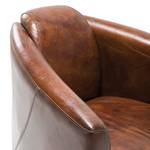 Fauteuil Cigar Lounge echt leer - bruin