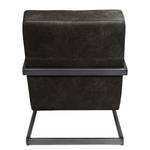 Fauteuil Cisco antieke leerlook - Basalt