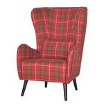 Fauteuil Colon Tissu - Tissu Luta Rouge-Vert