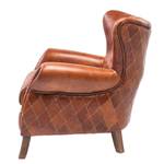 Fauteuil Country Side bruin echt leer