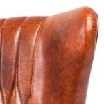 Fauteuil Country Side bruin echt leer