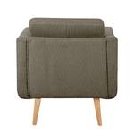 Fauteuil Croom geweven stof - bruin - Zonder hocker - Zonder hocker