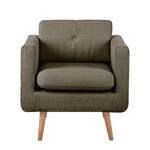 Fauteuil Croom geweven stof - bruin - Zonder hocker - Zonder hocker