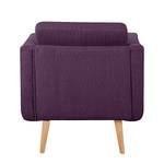 Fauteuil Croom paarse geweven stof