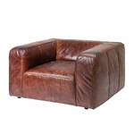 Fauteuil Cubetto Cuir véritable marron