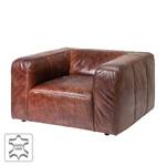 Fauteuil Cubetto bruin echt leer