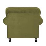 Fauteuil Dijon Velours vert olive