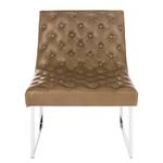 Fauteuil Dilly Imitation cuir - Marron