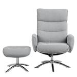 Fauteuil Doon (met hocker) geweven stof