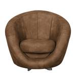 Fauteuil Marvin Aspect cuir vieilli - Nougat