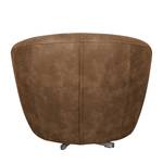 Fauteuil Marvin antieke leerlook - Nougatkleurig