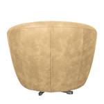 Fauteuil Marvin antieke leerlook - Aardekleurig