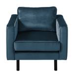 Fauteuil Edina fluweel - Donkerblauw