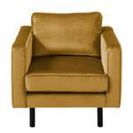 Fauteuil Edina fluweel - Honingkleurig