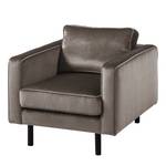 Fauteuil Edina Velours - Noix de muscade