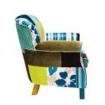 Fauteuil Elégant Tissu Patchwork