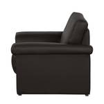 Fauteuil Emita Imitation cuir - Marron foncé