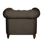 Fauteuil Esplanada fluweel - Bizonbruin