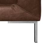 Fauteuil Parlin Cuir véritable - Cognac - Mocca